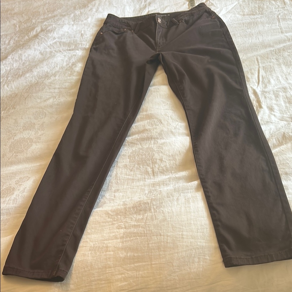 Chico's the Platinum Jeggings Size 00 Dark Brown